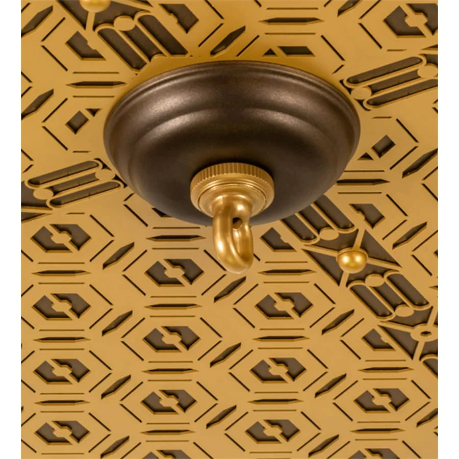 Meyda Tiffany Geometrik 48" Wide LED Flush Mount Ceiling Fixture - Image 3