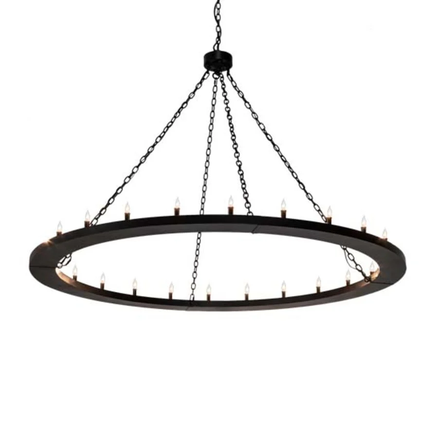 Meyda Tiffany Loxley 24 Light 72" Wide Taper Candle Ring Chandelier - Image 1