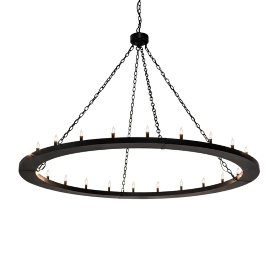 Meyda Tiffany Loxley 24 Light 72" Wide Taper Candle Ring Chandelier - Image 2