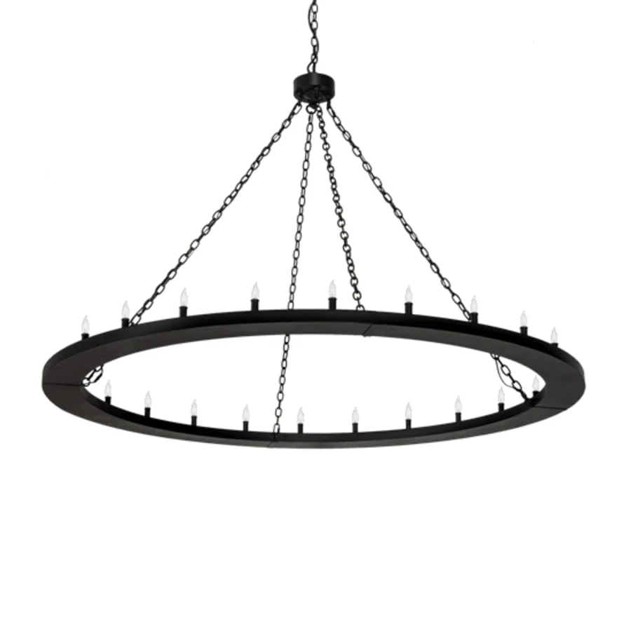 Meyda Tiffany Loxley 24 Light 72" Wide Taper Candle Ring Chandelier - Image 3