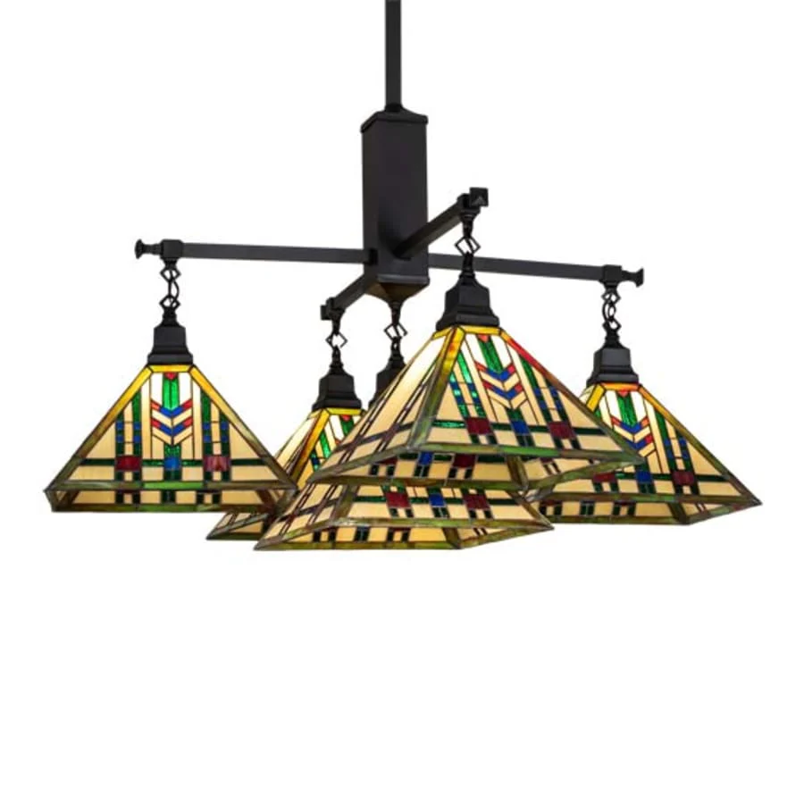 Meyda Tiffany Square Prairie Wheat 5 Light 54" Wide Chandelier - Image 1
