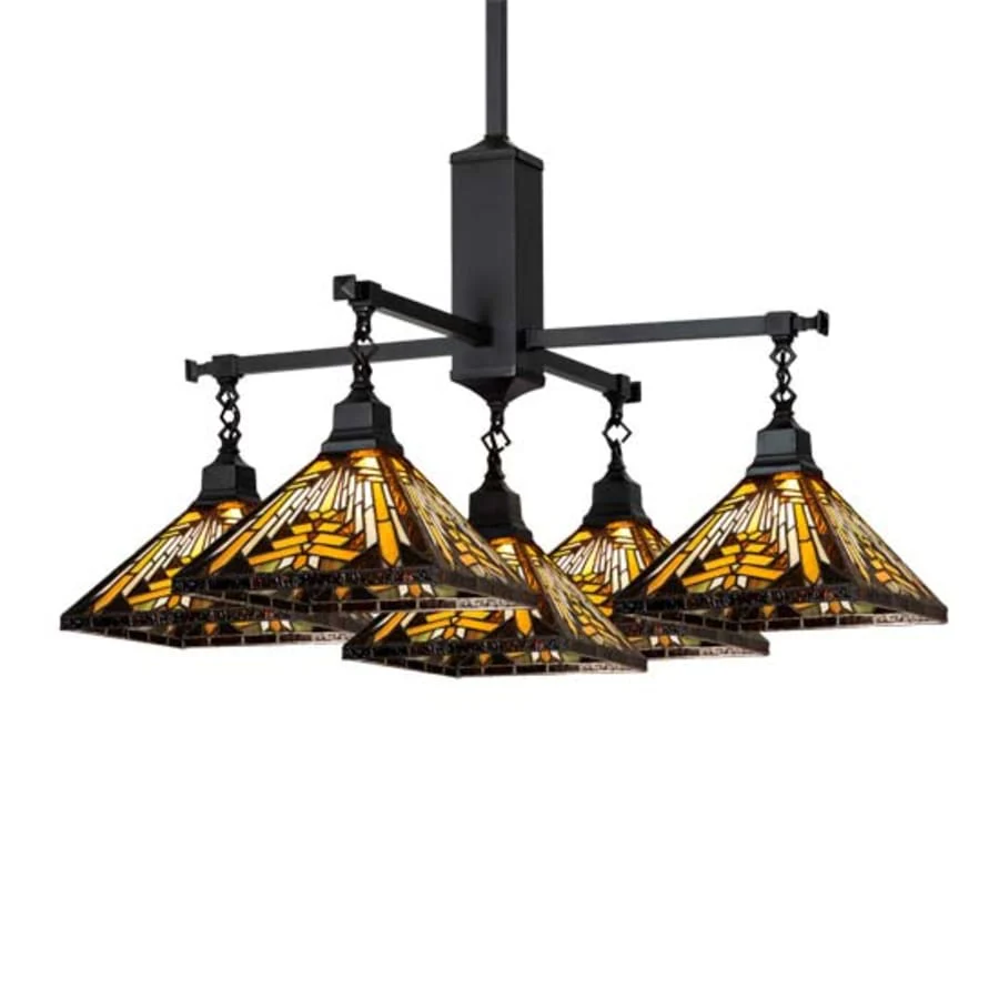 Meyda Tiffany Square Nuevo Mission 5 Light 51" Wide Chandelier - Image 1