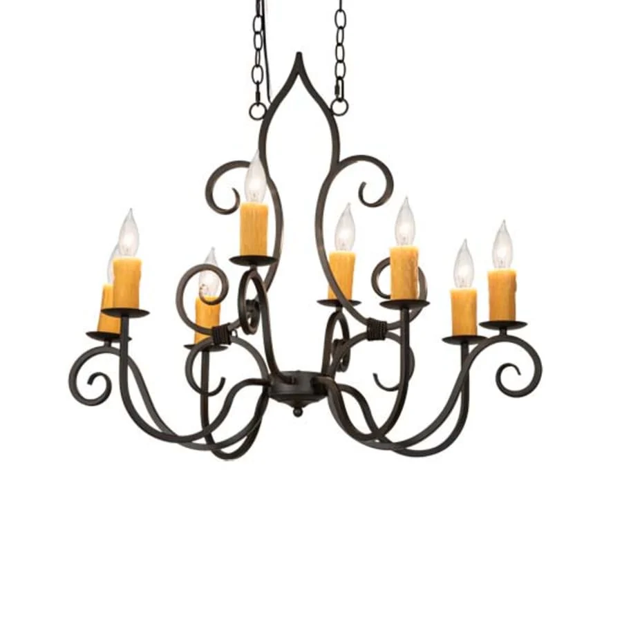 Meyda Tiffany Long Clifton 8 Light 26" Wide Taper Candle Style Chandelier - Image 1