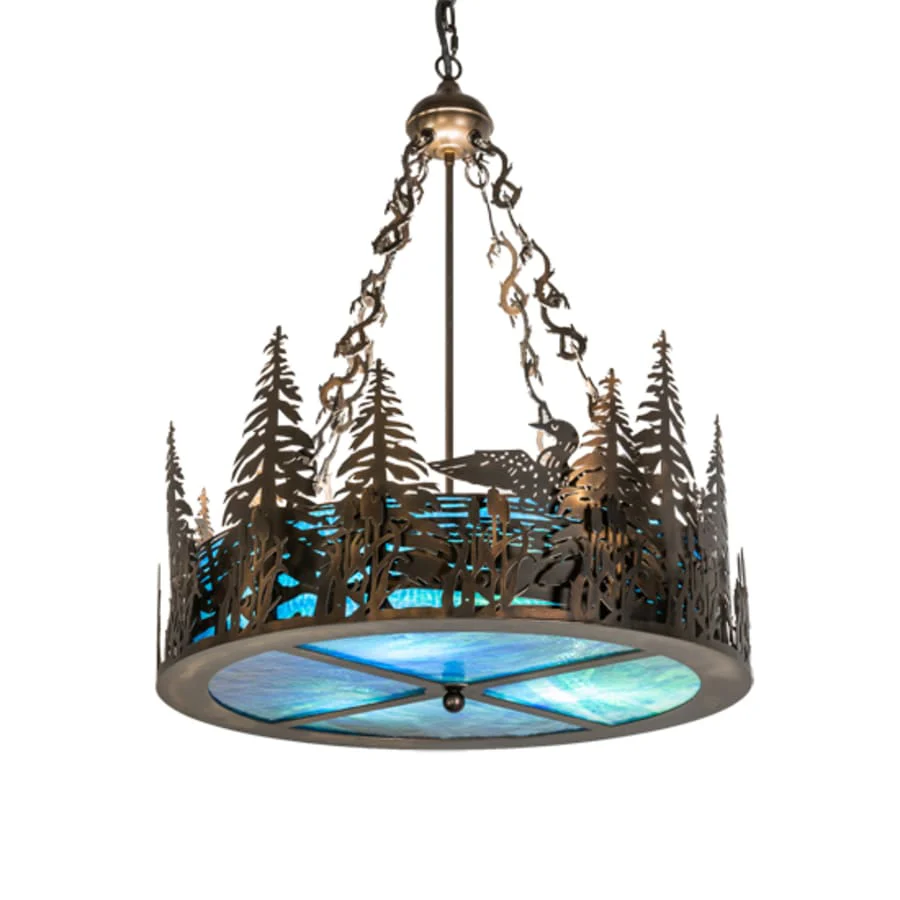 Meyda Tiffany 3 Light 26" Wide Abstract Pendant - Image 2