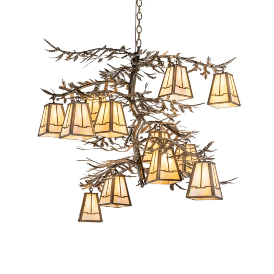 Meyda Tiffany Long Pine Branch 12 Light 40" Wide Chandelier - Image 2