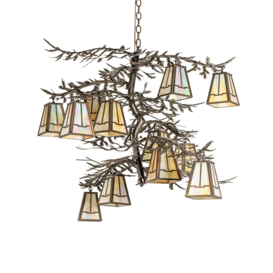 Meyda Tiffany Long Pine Branch 12 Light 40" Wide Chandelier - Image 3