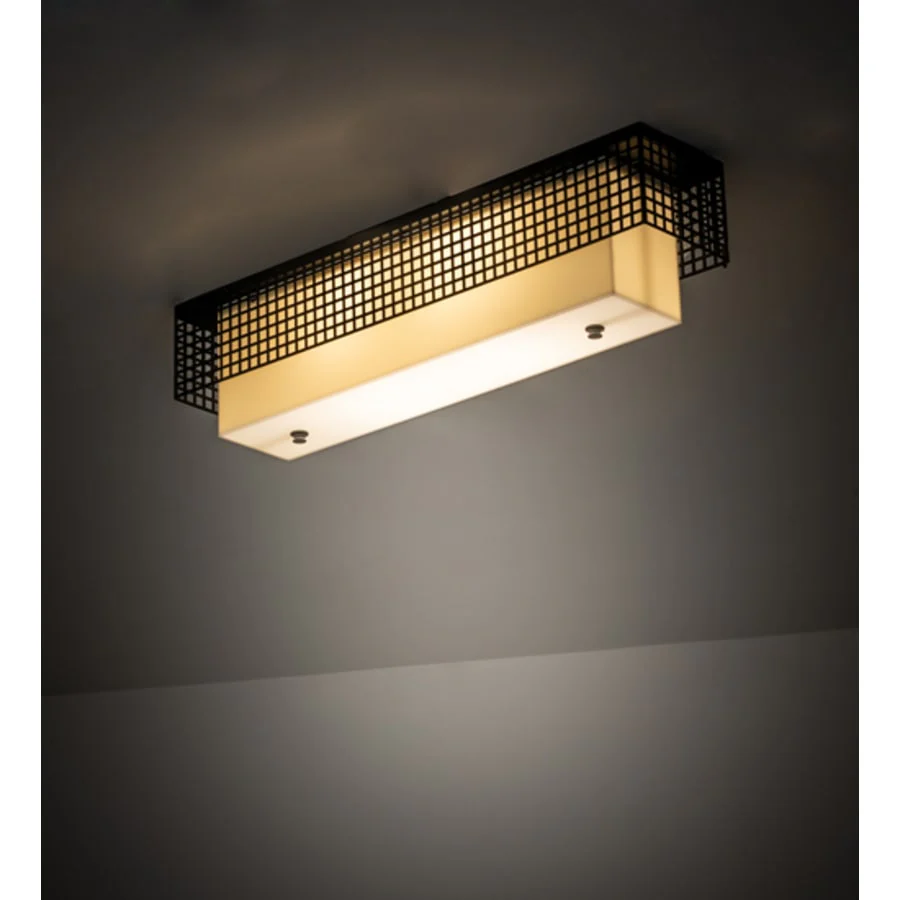 Meyda Tiffany Yardhouse 2 Light 24″ Wide Flush Mount Ceiling Fixture