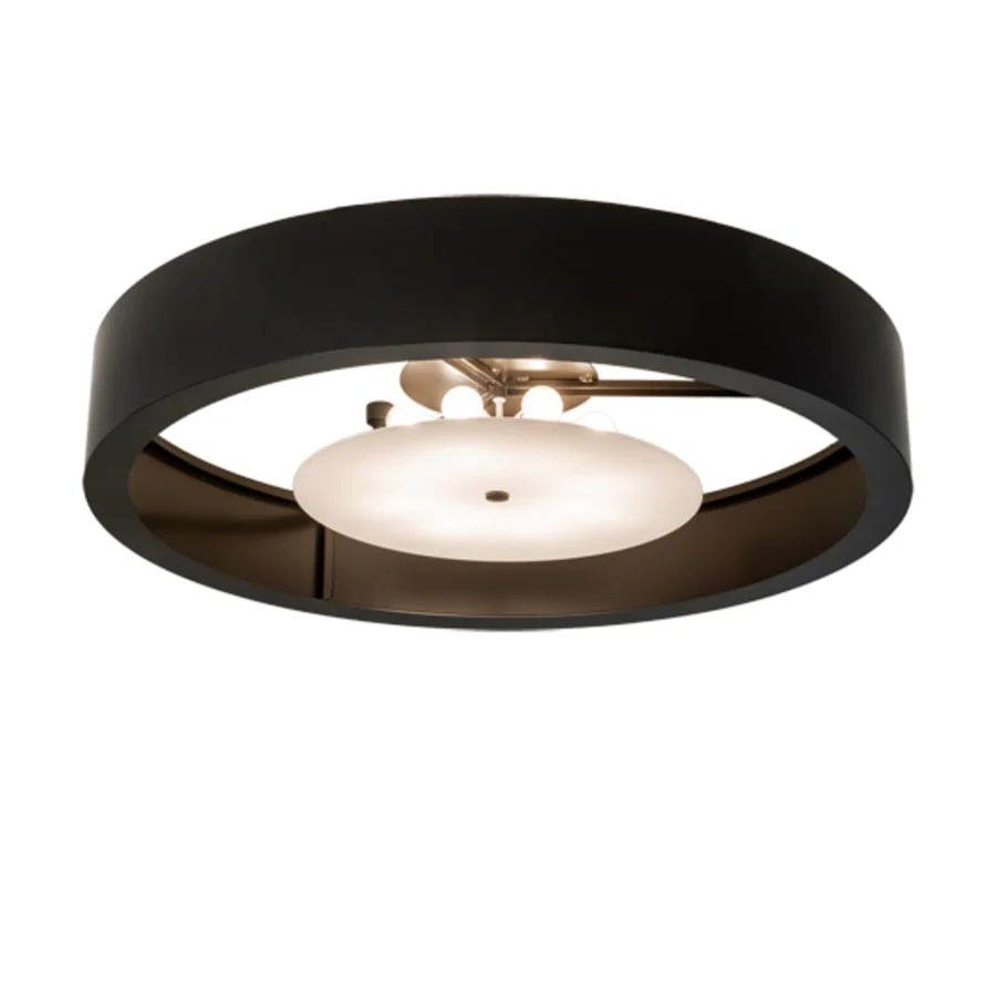 Meyda Tiffany Cilindro Chic 8 Light 60" Wide Flush Mount Drum Ceiling Fixture - Image 1