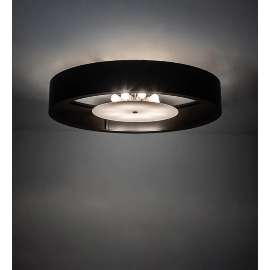 Meyda Tiffany Cilindro Chic 8 Light 60" Wide Flush Mount Drum Ceiling Fixture - Image 2