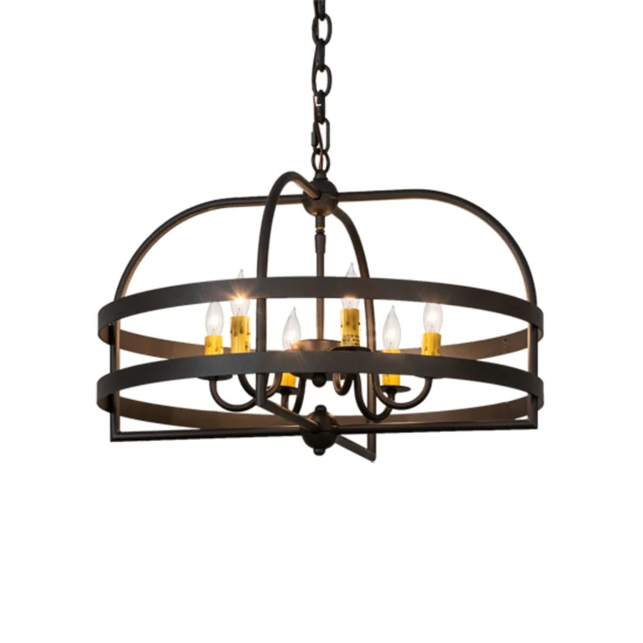 Meyda Tiffany Aldari 6 Light 23" Wide Taper Candle Style Chandelier - Image 2