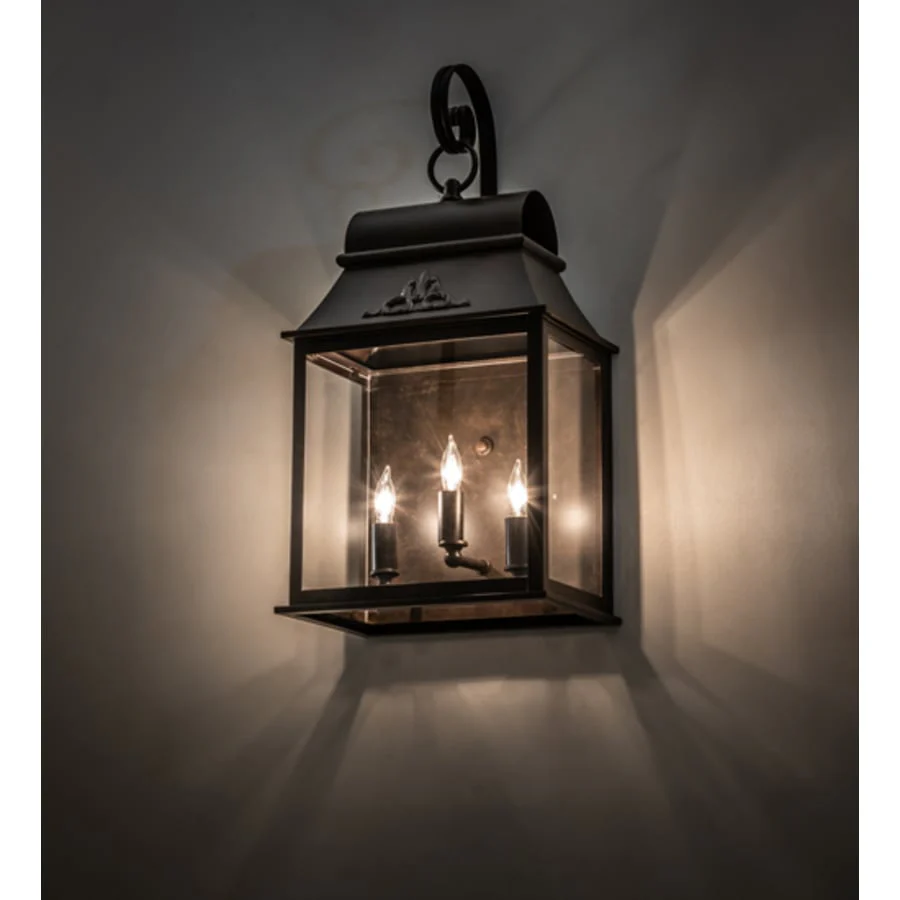 Meyda Tiffany Bastille 3 Light 20″ Tall Wall Sconce