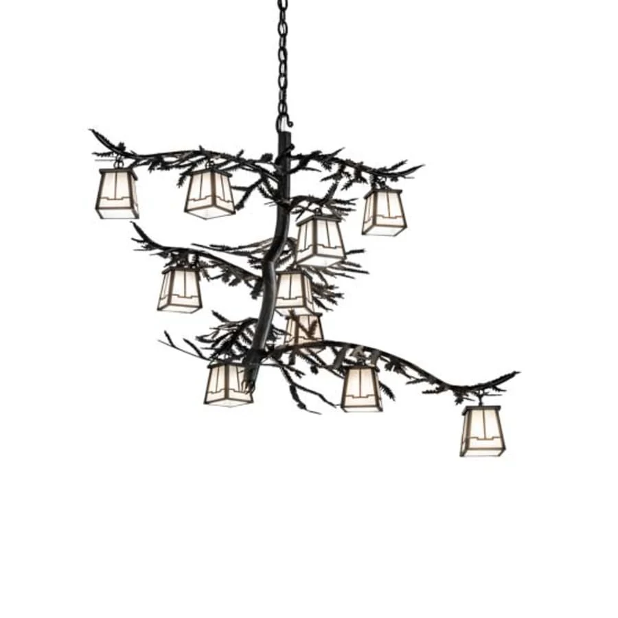 Meyda Tiffany Pine Branch 10 Light 39" Wide Chandelier - Image 1