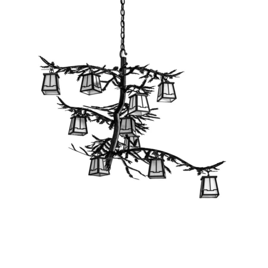 Meyda Tiffany Pine Branch 10 Light 39" Wide Chandelier - Image 3