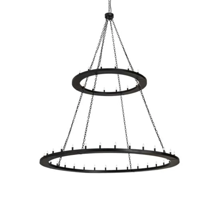 Meyda Tiffany Loxley 48 Light 84" Wide Taper Candle Ring Chandelier - Image 1