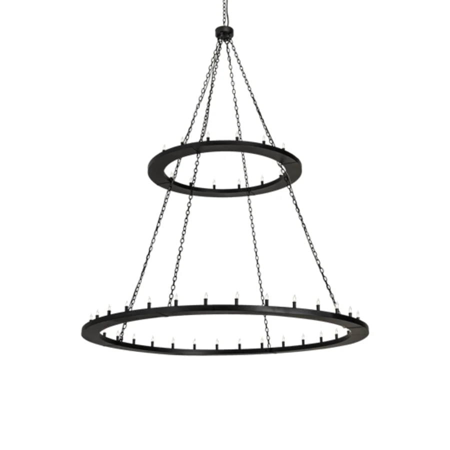 Meyda Tiffany Loxley 48 Light 84" Wide Taper Candle Ring Chandelier - Image 2