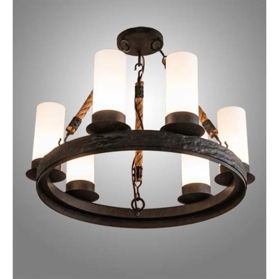 Meyda Tiffany Costello 6 Light 24" Wide Ring Chandelier - Image 1