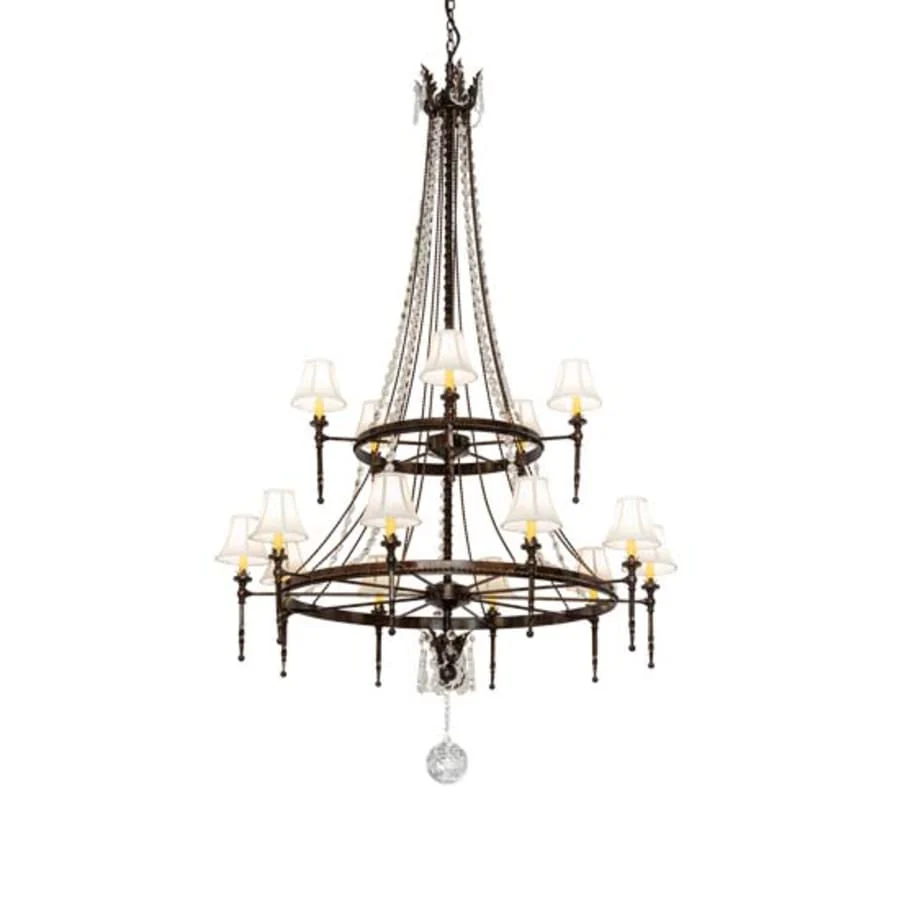 Meyda Tiffany Amaury 15 Light 48" Wide Crystal Ring Chandelier - Image 1