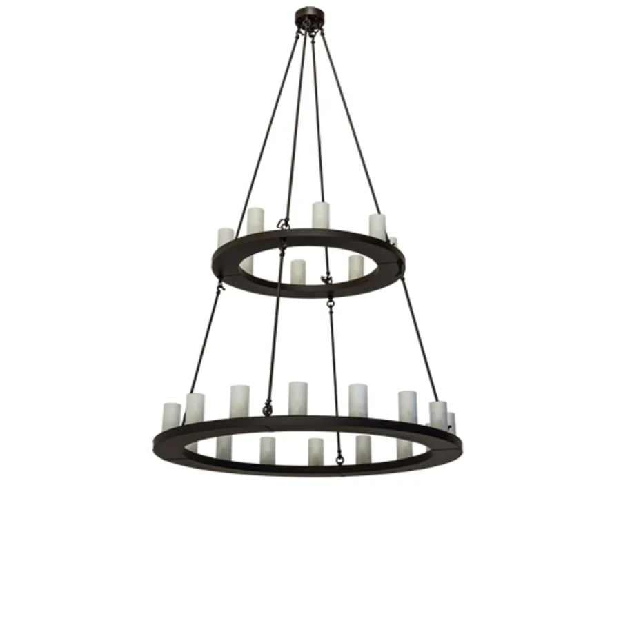 Meyda Tiffany Loxley 24 Light 54" Wide Ring Chandelier - Image 3
