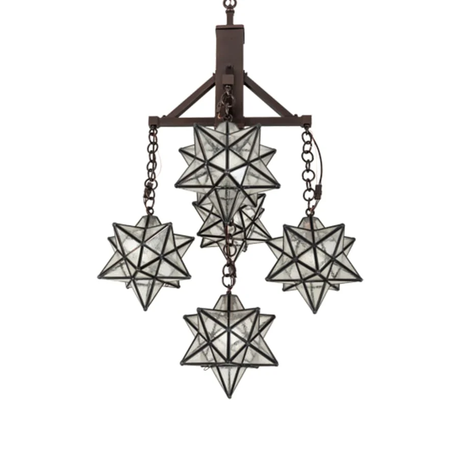 Meyda Tiffany Moravian Star 5 Light 26" Wide Chandelier - Image 3