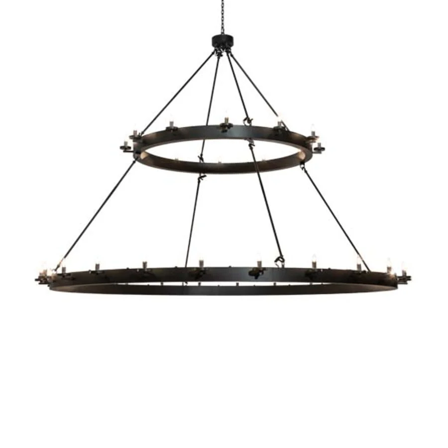 Meyda Tiffany Loxley 36 Light 96" Wide Taper Candle Ring Chandelier - Image 1