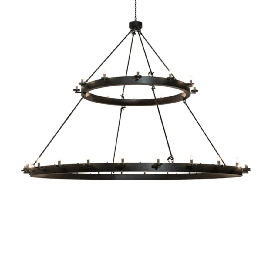 Meyda Tiffany Loxley 36 Light 96" Wide Taper Candle Ring Chandelier - Image 2