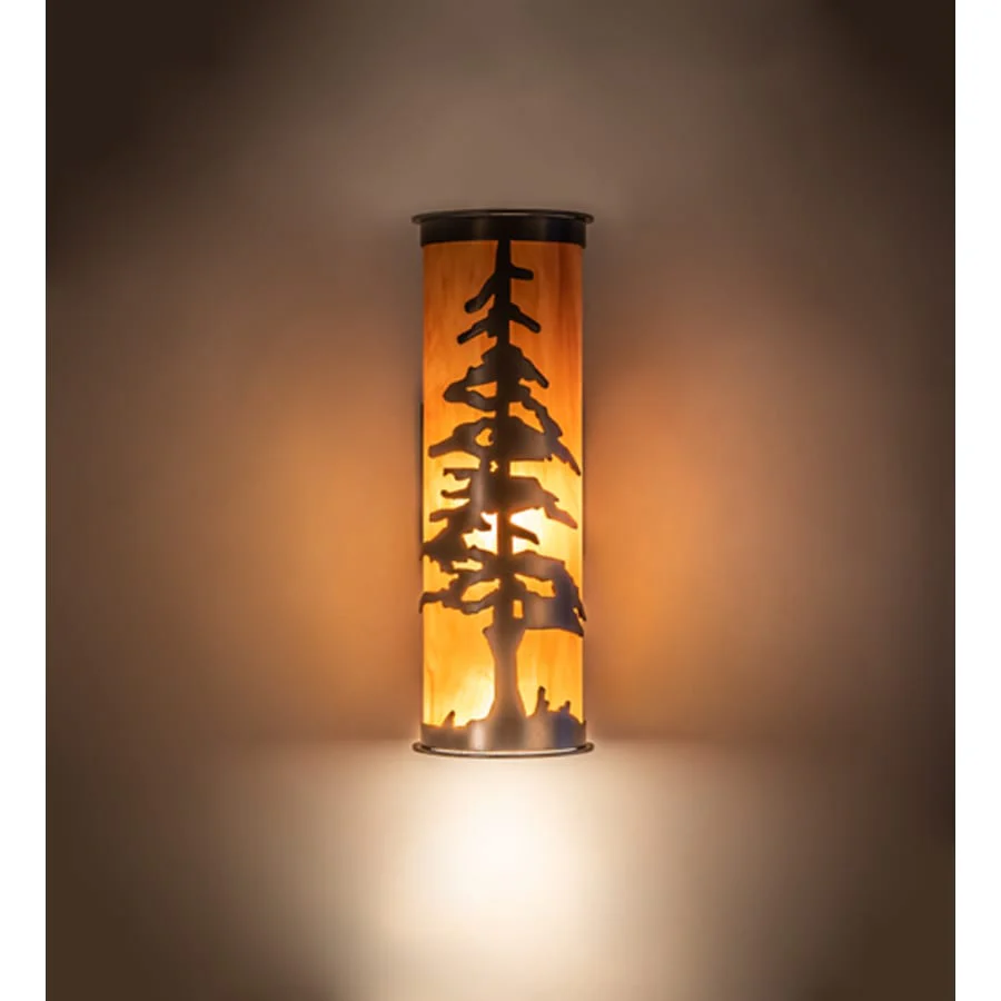 Meyda Tiffany Tall Pines 16" Tall Wall Sconce - Image 1