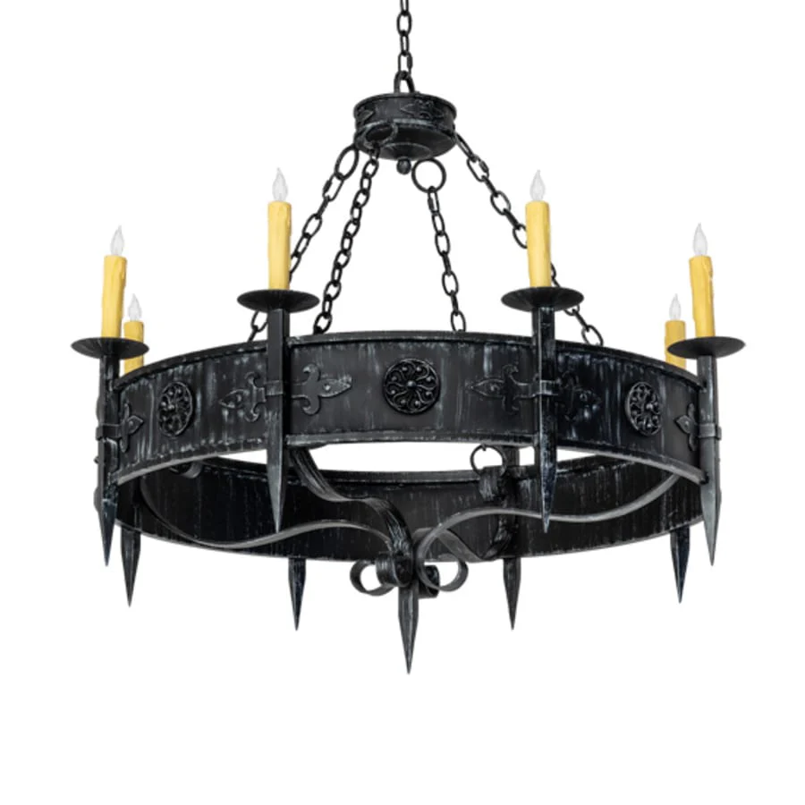 Meyda Tiffany Calandra 8 Light 42" Wide Taper Candle Style Chandelier - Image 3