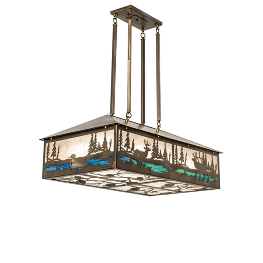Meyda Tiffany 8 Light 36" Wide Linear Pendant - Image 3