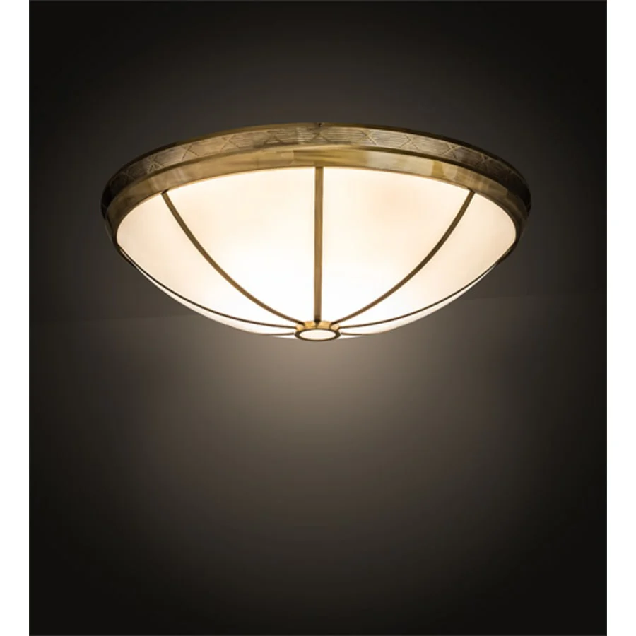 Meyda Tiffany Kahe 12 Light 60" Wide Flush Mount Bowl Ceiling Fixture - Brass Finish - Image 2