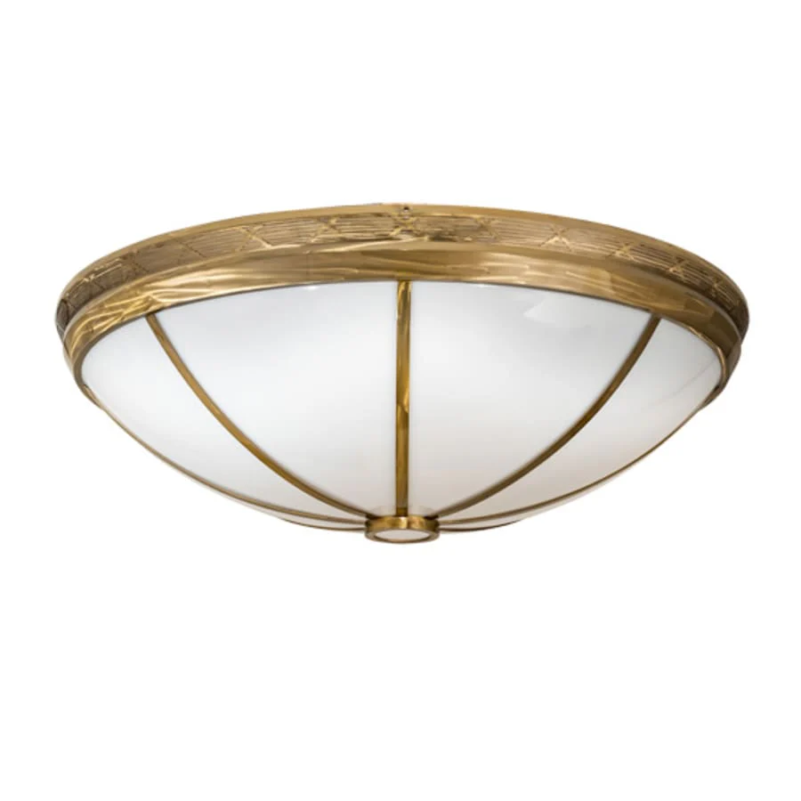 Meyda Tiffany Kahe 12 Light 60" Wide Flush Mount Bowl Ceiling Fixture - Brass Finish - Image 3