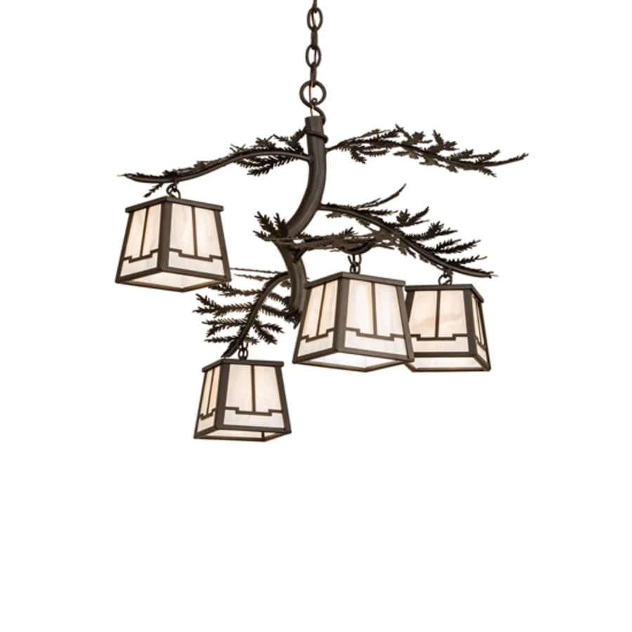 Meyda Tiffany Pine Branch 4 Light 26" Wide Chandelier - Image 2