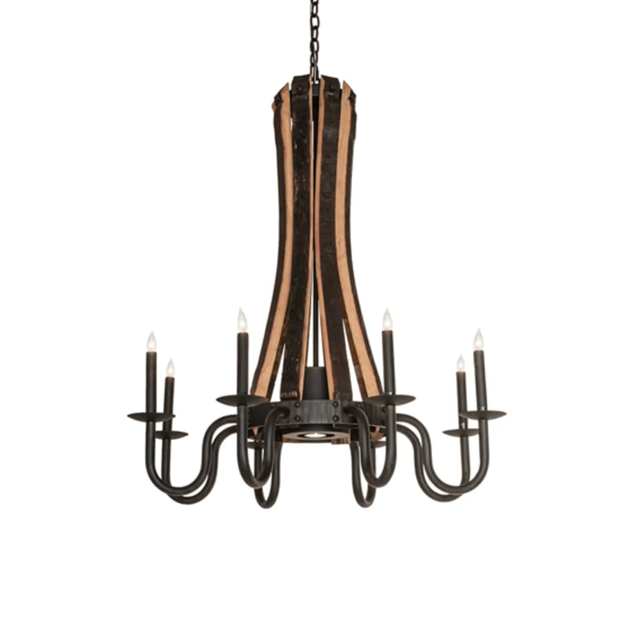 Meyda Tiffany Barrel Stave 8 Light 35" Wide Taper Candle Style Chandelier - Image 2