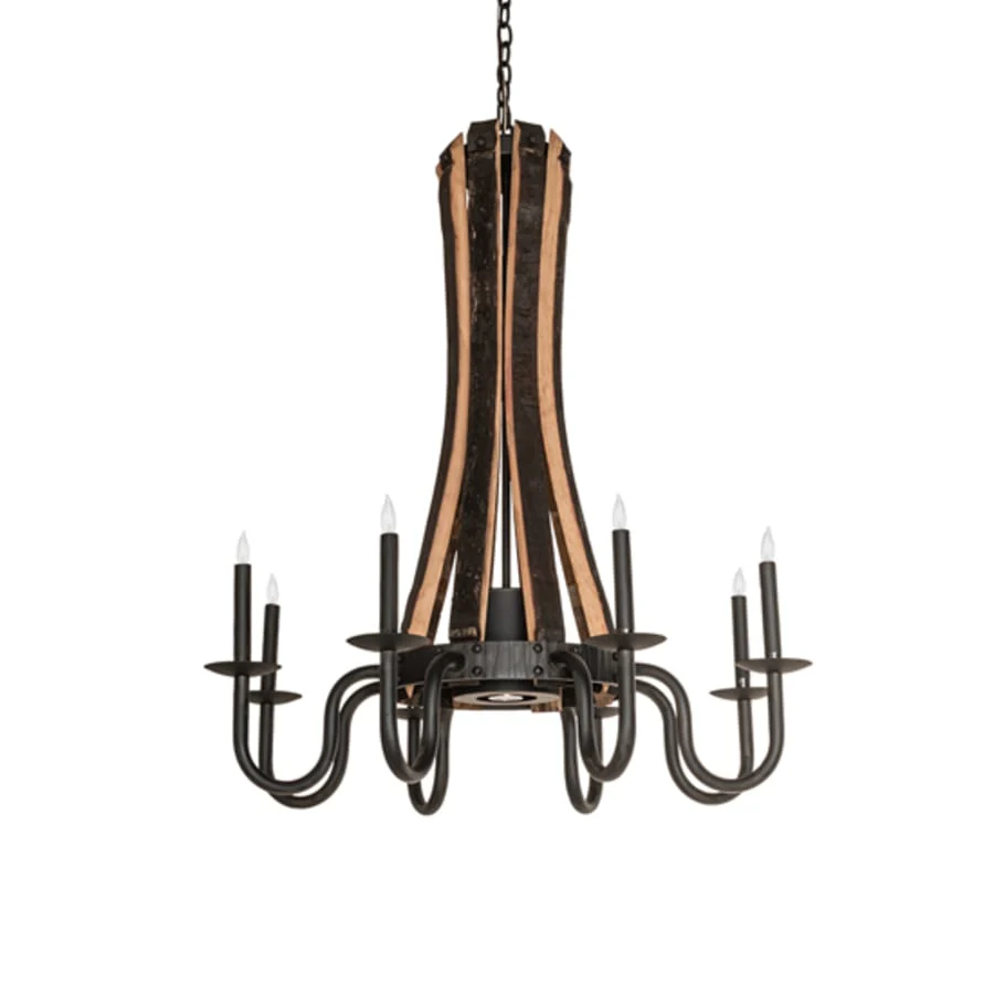 Meyda Tiffany Barrel Stave 8 Light 35" Wide Taper Candle Style Chandelier - Image 3