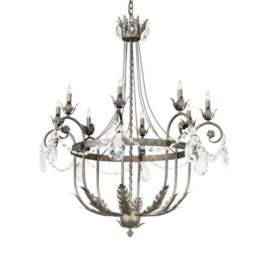 Meyda Tiffany Antonia 8 Light 40" Wide Crystal Candle Style Chandelier - Image 1