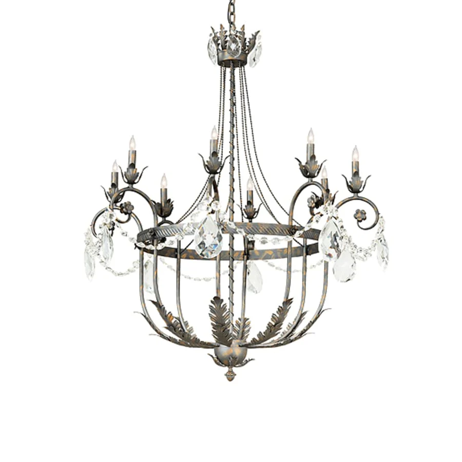 Meyda Tiffany Antonia 8 Light 40" Wide Crystal Candle Style Chandelier - Image 2
