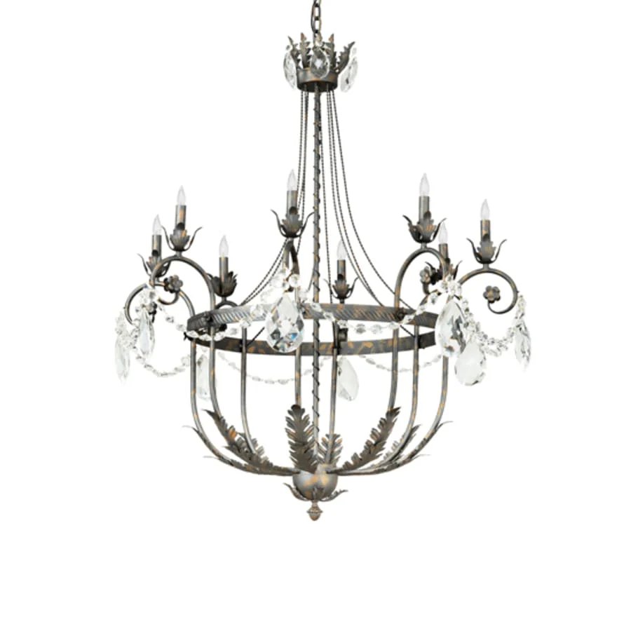 Meyda Tiffany Antonia 8 Light 40" Wide Crystal Candle Style Chandelier - Image 3