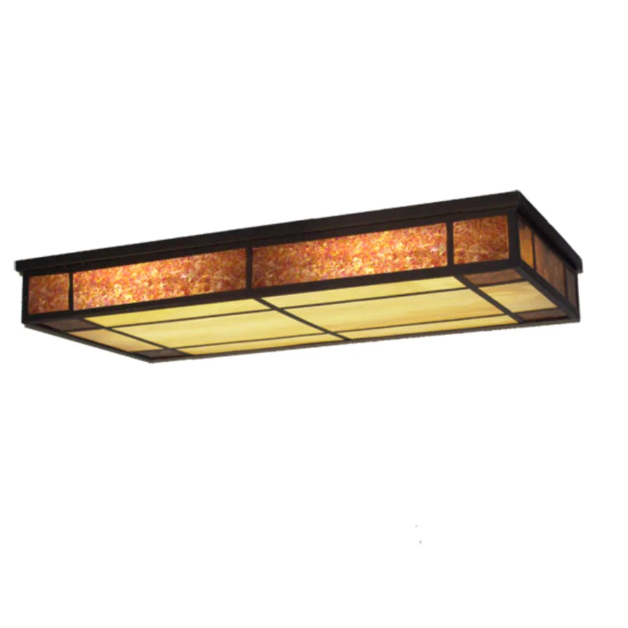 Meyda Tiffany Polaris 3 Light 48" Wide Flush Mount Ceiling Fixture - Image 1
