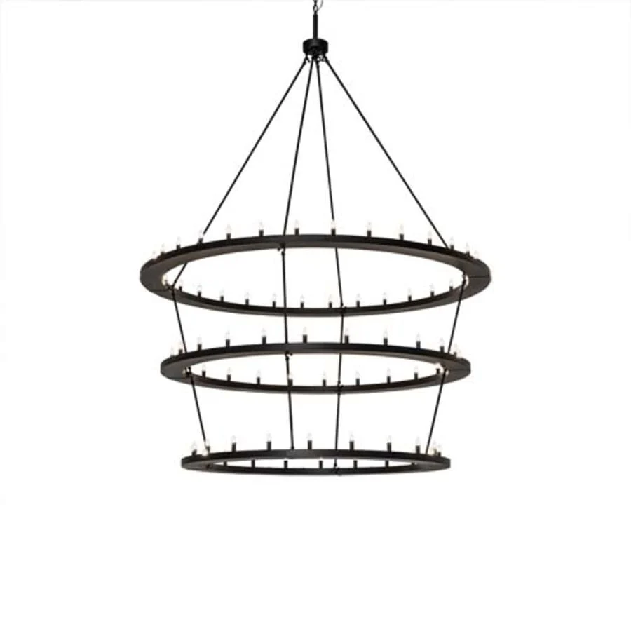 Meyda Tiffany Loxley 76 Light 80" Wide Taper Candle Ring Chandelier - Image 1