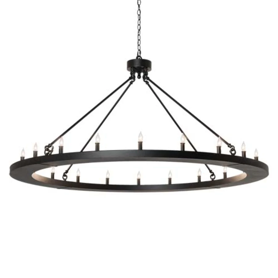 Meyda Tiffany Loxley 20 Light 60" Wide Taper Candle Ring Chandelier - Image 1