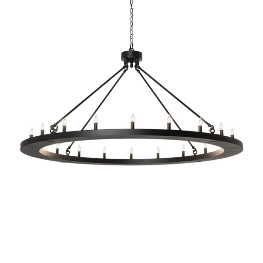 Meyda Tiffany Loxley 20 Light 60" Wide Taper Candle Ring Chandelier - Image 2