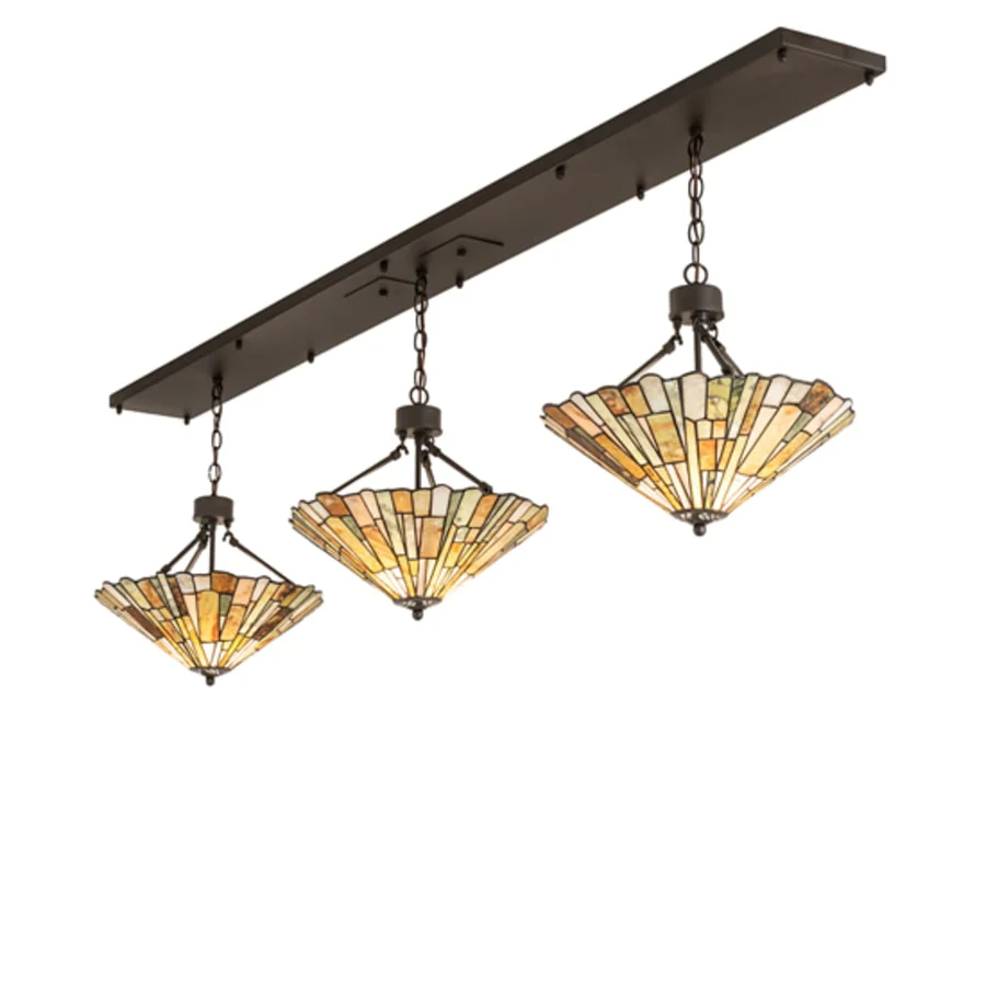 Meyda Tiffany 3 Light 84" Wide Linear Pendant - Image 1