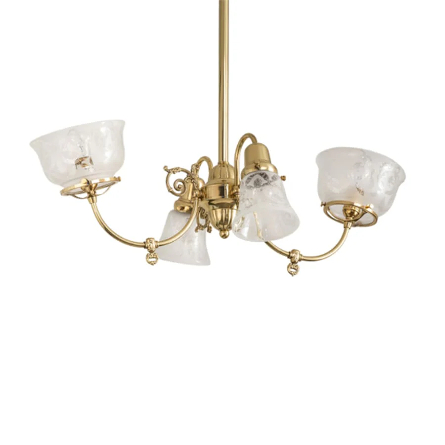 Meyda Tiffany Long Revival Gas and Electric 4 Light 22" Wide Chandelier - Image 3