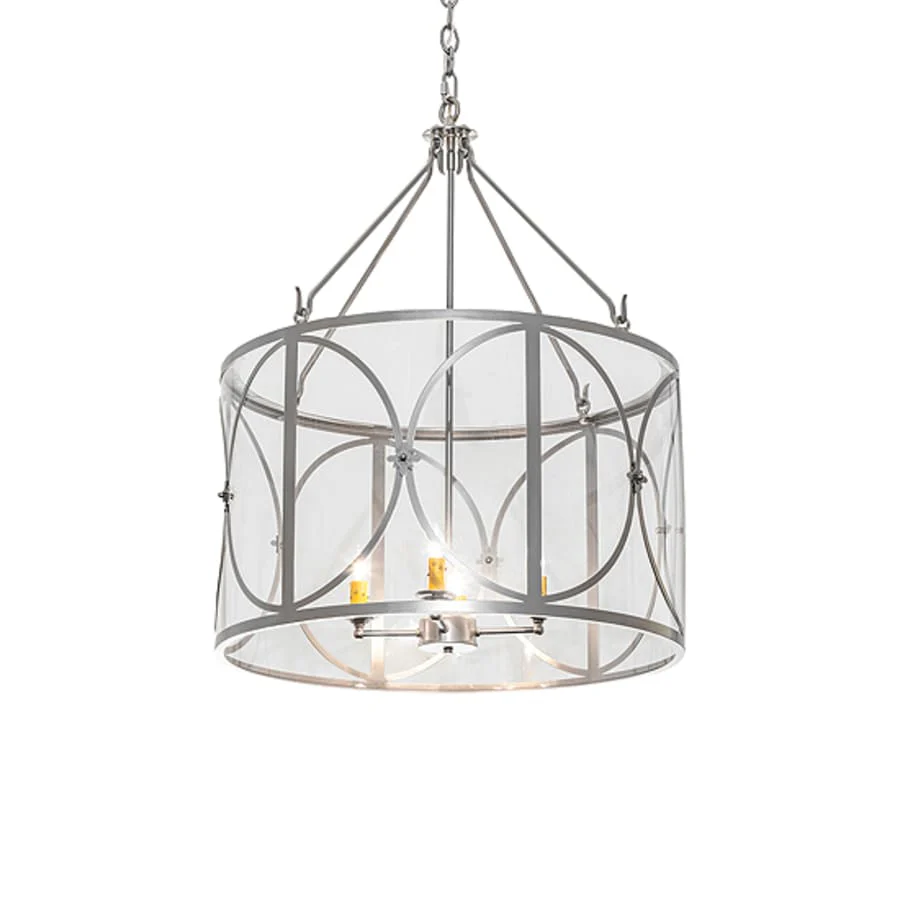 Meyda Tiffany 4 Light 24" Wide Taper Candle Pendant - Image 3