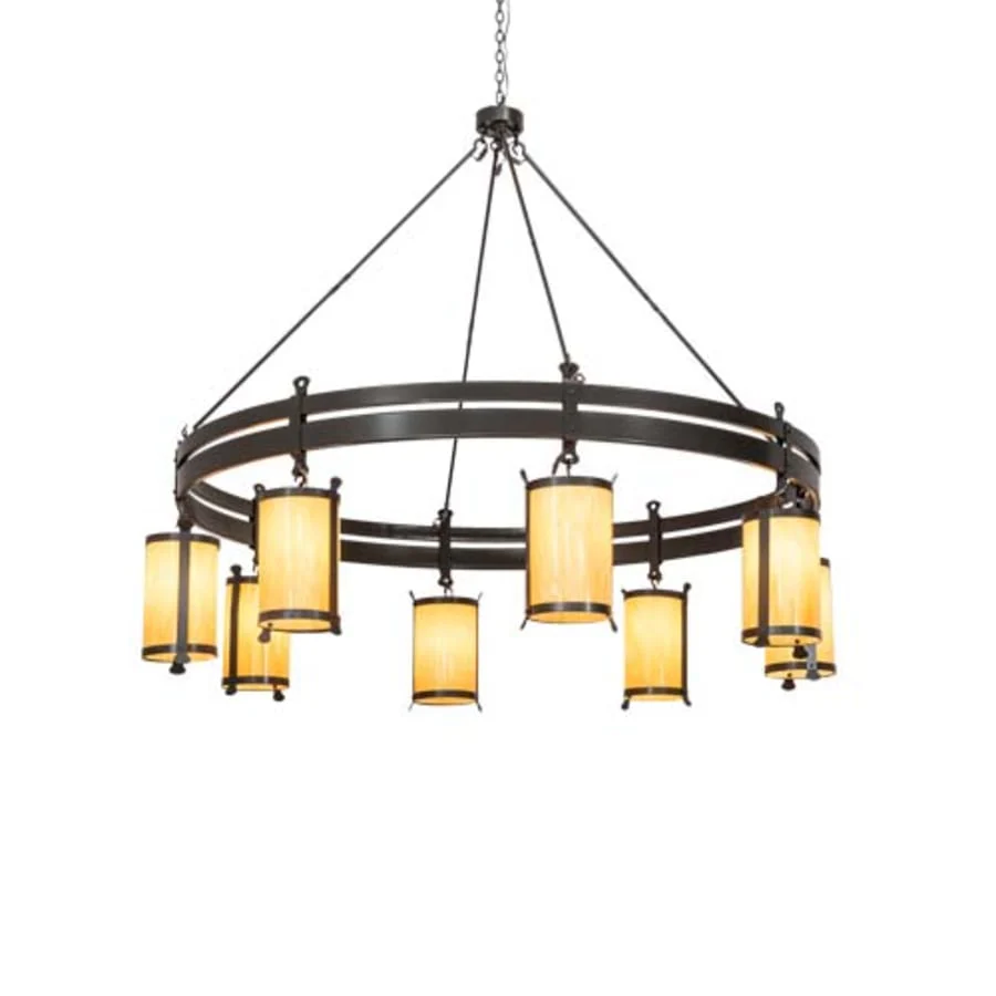 Meyda Tiffany Beartooth 8 Light 82" Wide Ring Chandelier - Image 1