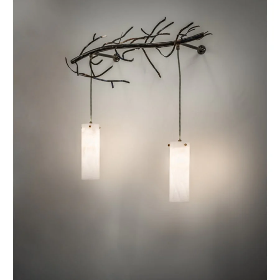Meyda Tiffany Winter Solstice 2 Light 24" Tall Wall Sconce - Image 1