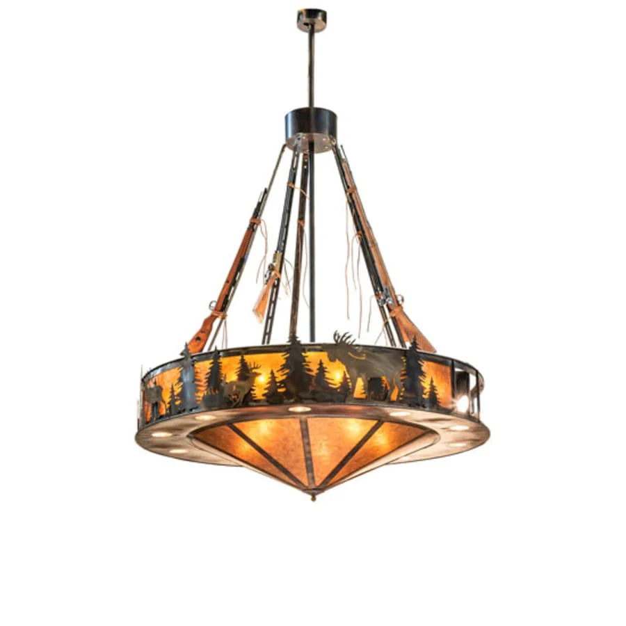 Meyda Tiffany 17 Light 77" Wide Pendant - Image 3