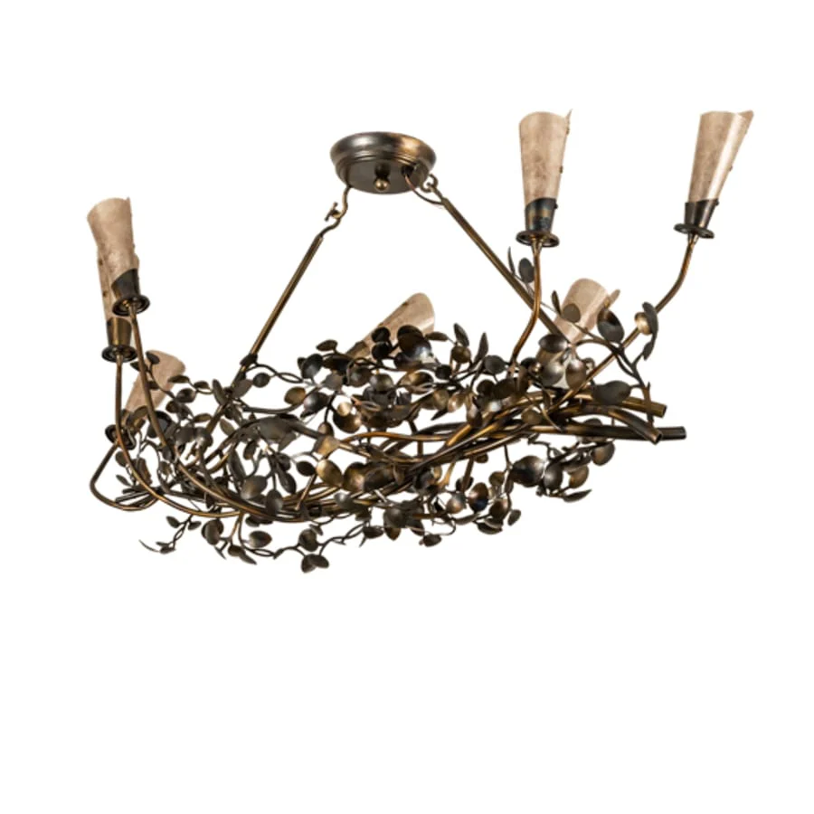 Meyda Tiffany Long Vinca Vine 7 Light 46" Wide Linear Chandelier - Image 3