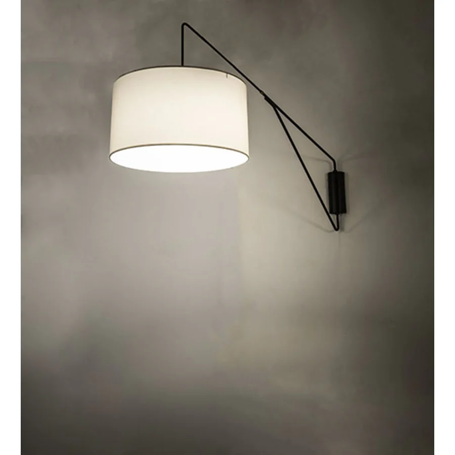 Meyda Tiffany Cilindro Textrene 34" Tall Wall Sconce - Image 1