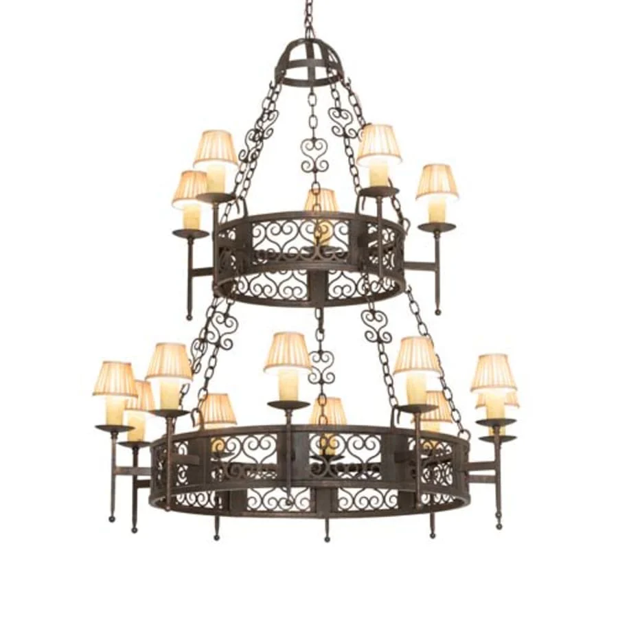 Meyda Tiffany Toscano 15 Light 48" Wide Ring Chandelier - Image 1