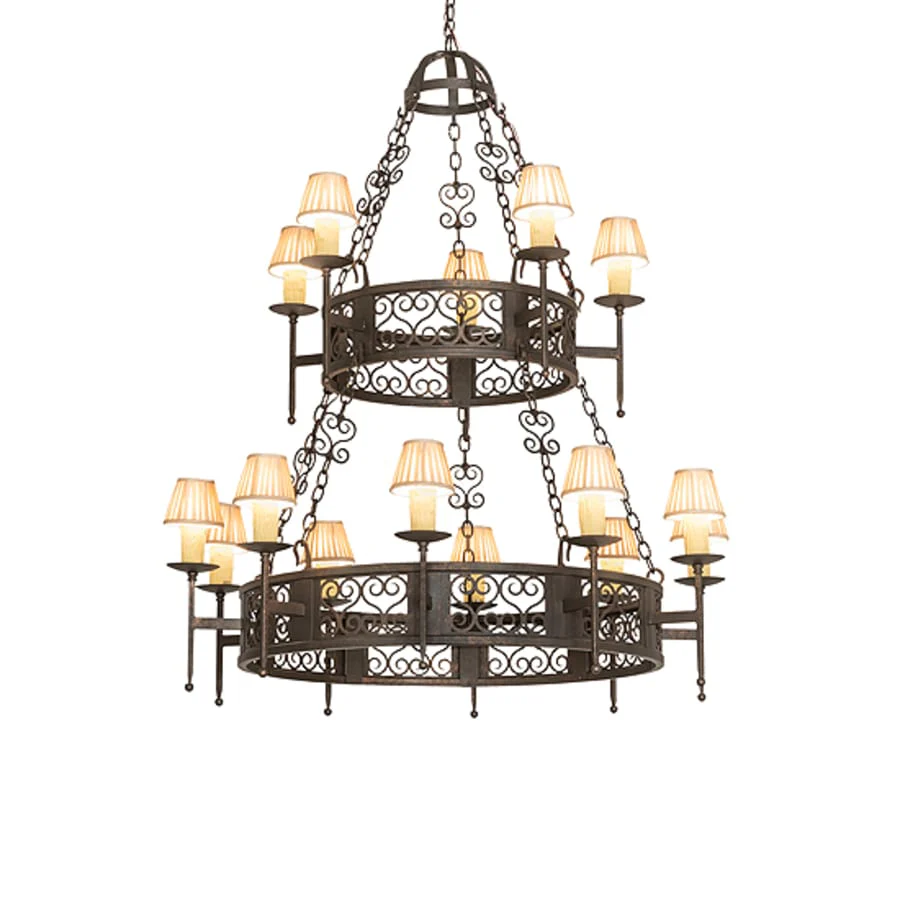 Meyda Tiffany Toscano 15 Light 48" Wide Ring Chandelier - Image 2